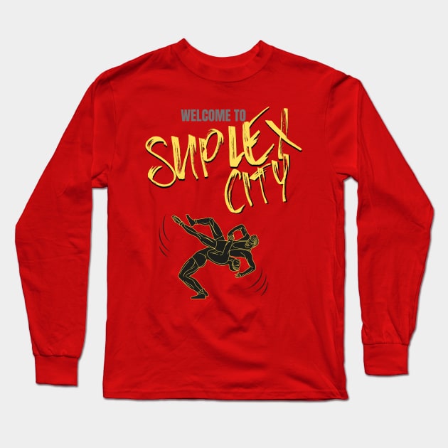 Suplex City Long Sleeve T-Shirt by Ragnariley